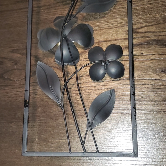 Kirklands Accents New Metal 3d Teal Golden Floral Wall Decor Poshmark